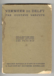 cover of Van Zype's monograph on Johannes Vermeer