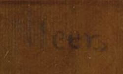 signature of Johannes vermeer's The Geographer