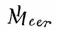 facsimile of the signature of Johannes Vermeer's The Lacemaker made by Thore-Burger