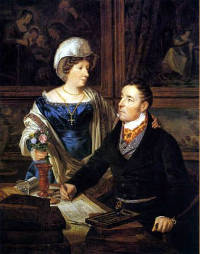 A Cartographer with his Wife, Ferdinand Georg Waldmüller