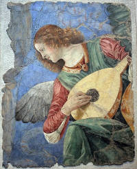 Angel with Lute, Melozzo da Forli