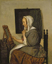 Young Woman at Her Toilet, Gabriel Metsu