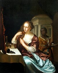 Woman at her Toilette, Frans van Mieris