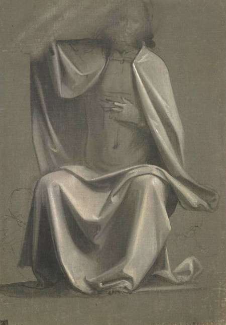 Drapery Study for figure of Christ in the Last Judgment, Fra Bartolommeo