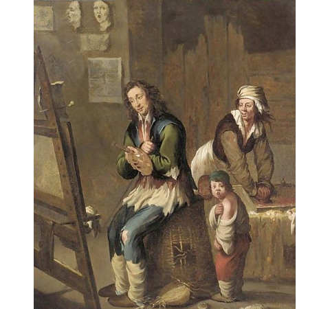 The Artist's Studio, by or after Andries Both