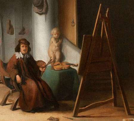 >An Artist in his Studio, Jacob van Spreeuwen