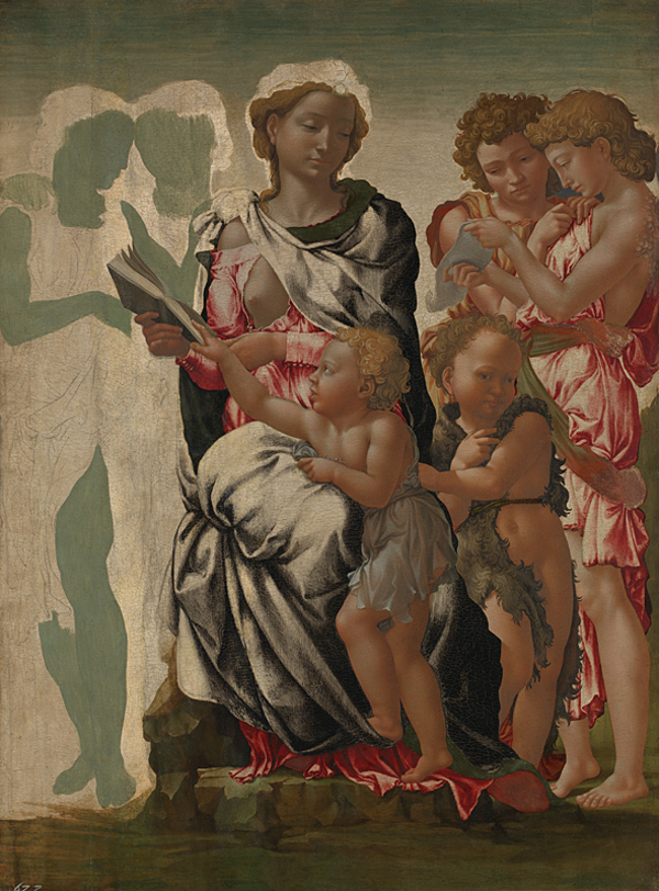 The Virgin and Child with Saint John and Angels, Michaelangelo