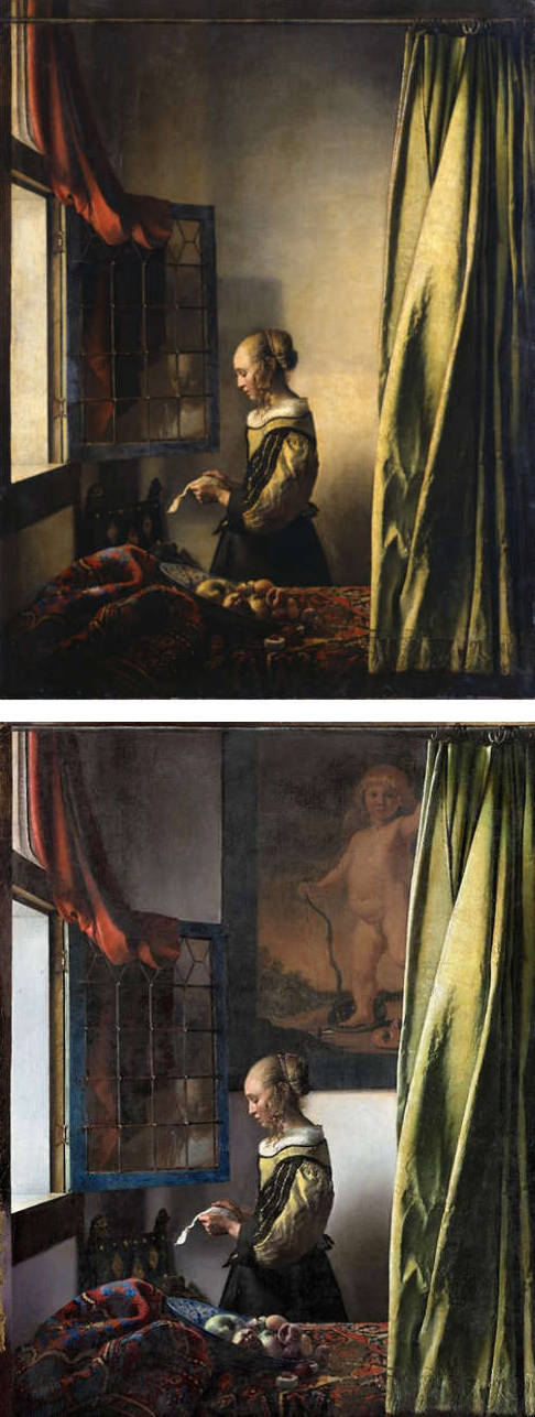 Girl Reading a Letter at an Open Window