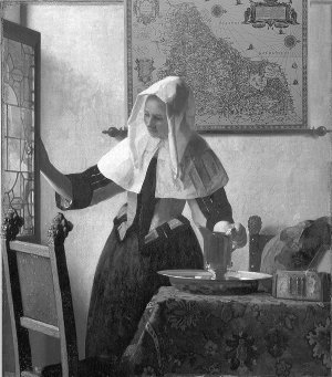 Virtual reconstruction of Vermeer's Young Woman with a Water Pitcher