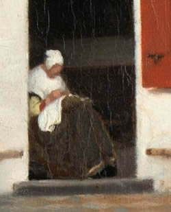 The Little Street (detail_, Johannes Vermeer