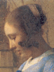 Woman in Blue Reading a Letter by Johannes Vermeer