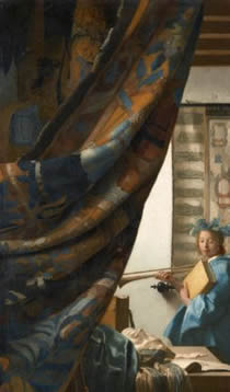 The Art of Painting (detail), Johannes Vermeer