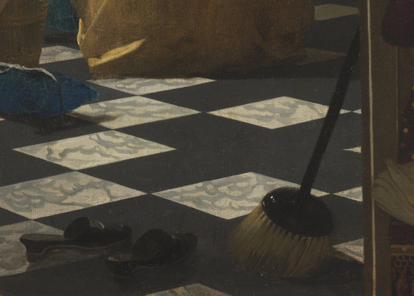 The Love Letter (detail), Johannes Vermeer