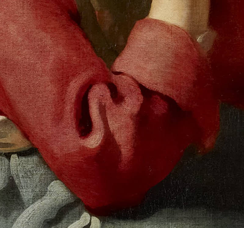 Christ in the House of Martha and Mary (detail), Johannes Vermeer, c. 1654–1656