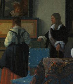 The Music Lesson (detail), Johannes Vermeer