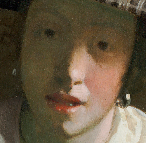 Girl with a Flute (detail), Johannes Vermeer