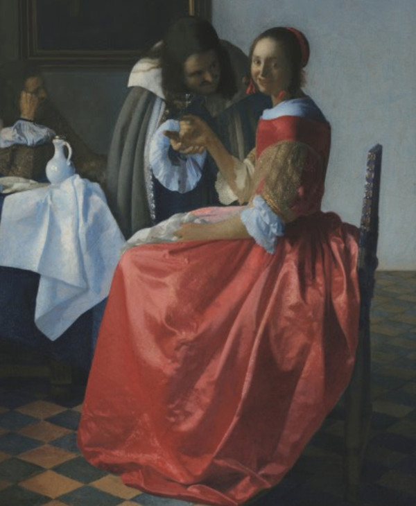 The Girl with a Wine Glass, Johannes Vermeer