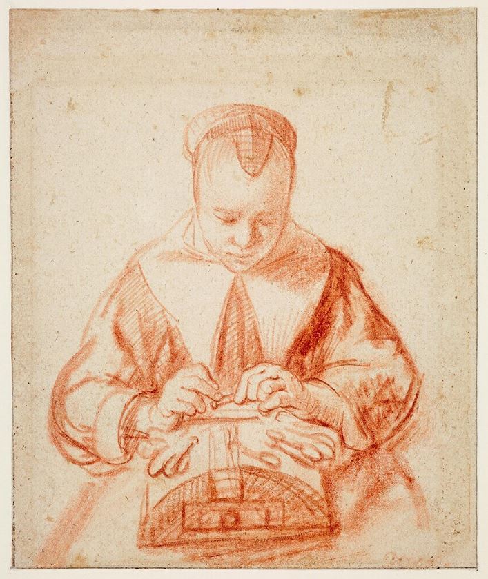 The lacemaker, Nicolas Maes