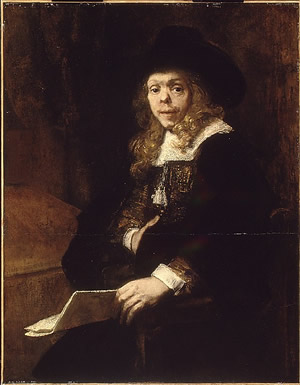 Portrait of Gérard de Lairesse, Rembrandt van Rijn