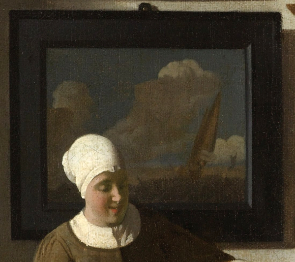 The Love Letter (detail), Johannes Vermeer