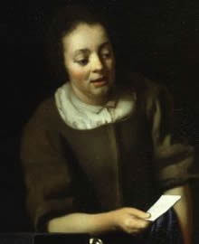 Mistress and Maid (detail), Johannes Vermeer