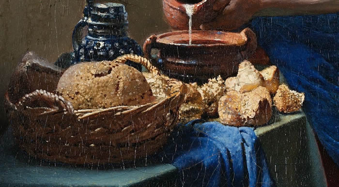 The Milkmaid (detail), Johannes Vermeer