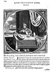 "Quid Non Sentit Amor" from Jacob Cats emblem book