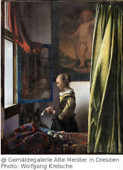Girl Reading a Letter at an Open Window, Johannes Vermeer