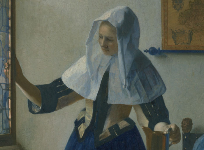 Young Woman with a Water Pitcher (detail), Johannes Vermeer