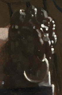 Gir with a Red Hat (detail), Johannes Vermeer
