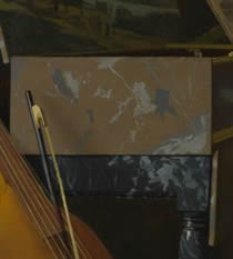 A Lady Seated at a Virginal (detail), Johannes Vermeer