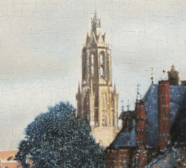 View of Delft (detail), Johannes Vermeer