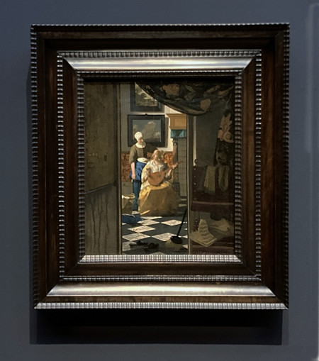 Johannes Vermeer's Love Letter with frame