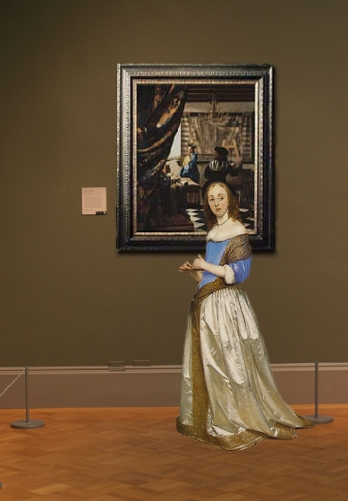 Johannes Vermeer's Art of Painting in scale