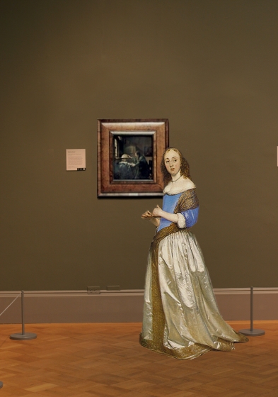Johannes Vermeer's Astronomer in scale