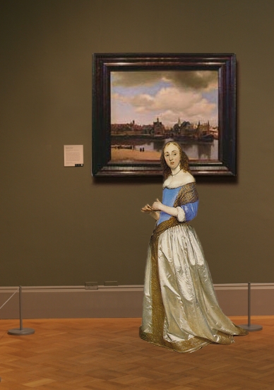 Johannes Vermeer's View of Delft in scale