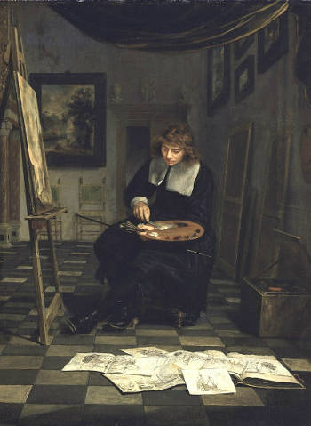 Self Portrait, Micheil van Musscher