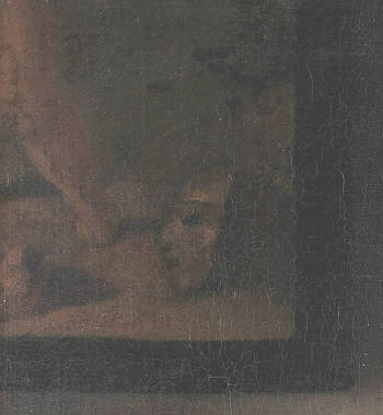 A Maid Asleep (detail), Johannes Vermeer