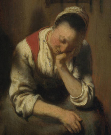 The Idle Servant, Nicolaes Maes