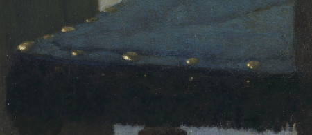 Woman in Blue Reading a Letter (detail), Johannes Vermeer