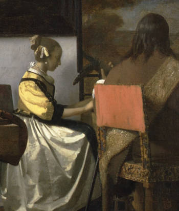The Concert (detail), Johannes Vermeer