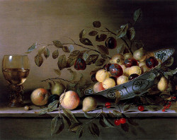 Still Life with Fruit in a Wan-Li Bow and a Roemer, Gillis Gillisz. de Berg