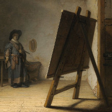 The Art of Painting (detail), Johannes Vermeer