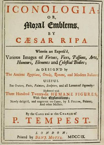 Iconologia or Moral Emblems, Cauesare Ripa