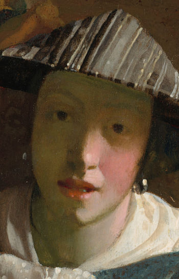 Girl with a Flute (detail), Johannes Vermeer