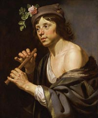 Shepherd Holding a Flute, Jan van Bijlert