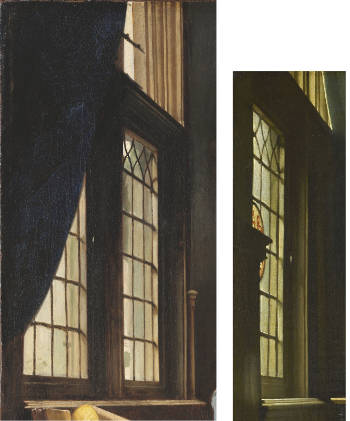 Geographer's window compared to that of The Astronomer