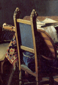 The Glass of Wine (detail), Johannes Vermeer