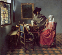 The Glass of Wine, Johannes Vermeer