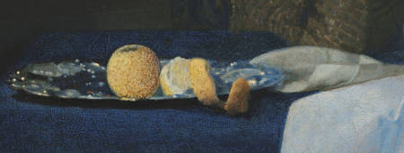 The Girl with a Wine Glass (detail), Johannes Vermeer
